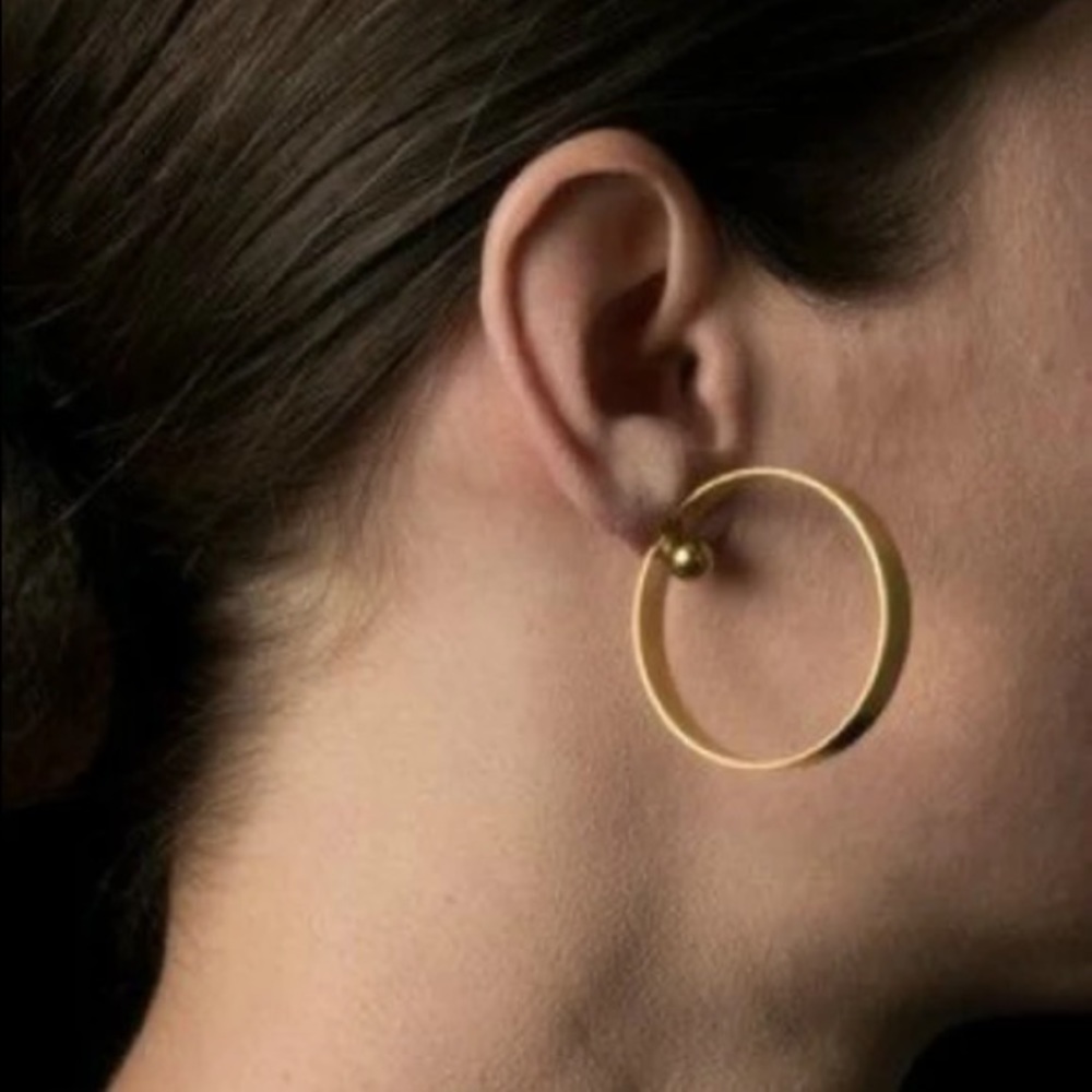 🔴5/$15⚠️𝗖𝗟𝗘𝗔𝗥𝗔𝗡𝗖𝗘⚠️Big Gold Earrings NEW - Picture 8 of 8